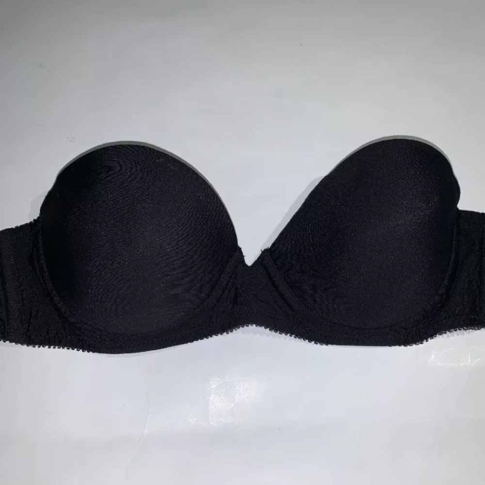 Womens Express Sz 34 B Black Strapless Bra